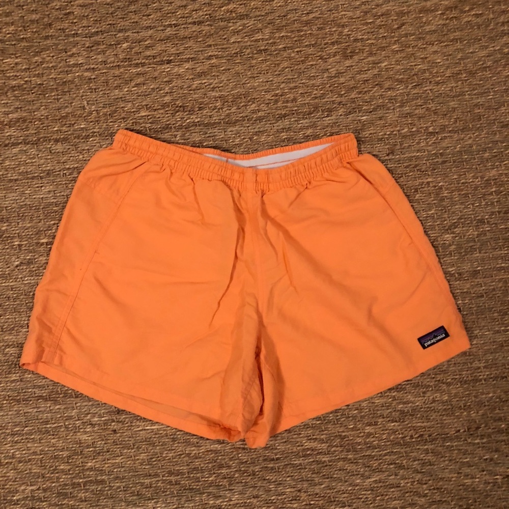 Orange Patagonia Women’s Baggie shorts